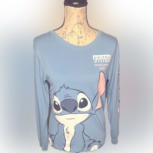 Disney Stitch Long Sleeve Tee EUC